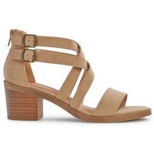 NWOB JELLYPOP  Honeydew Block Heel Sandals